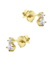Shining CZ Crystal Silver Stud Earring STS-5204